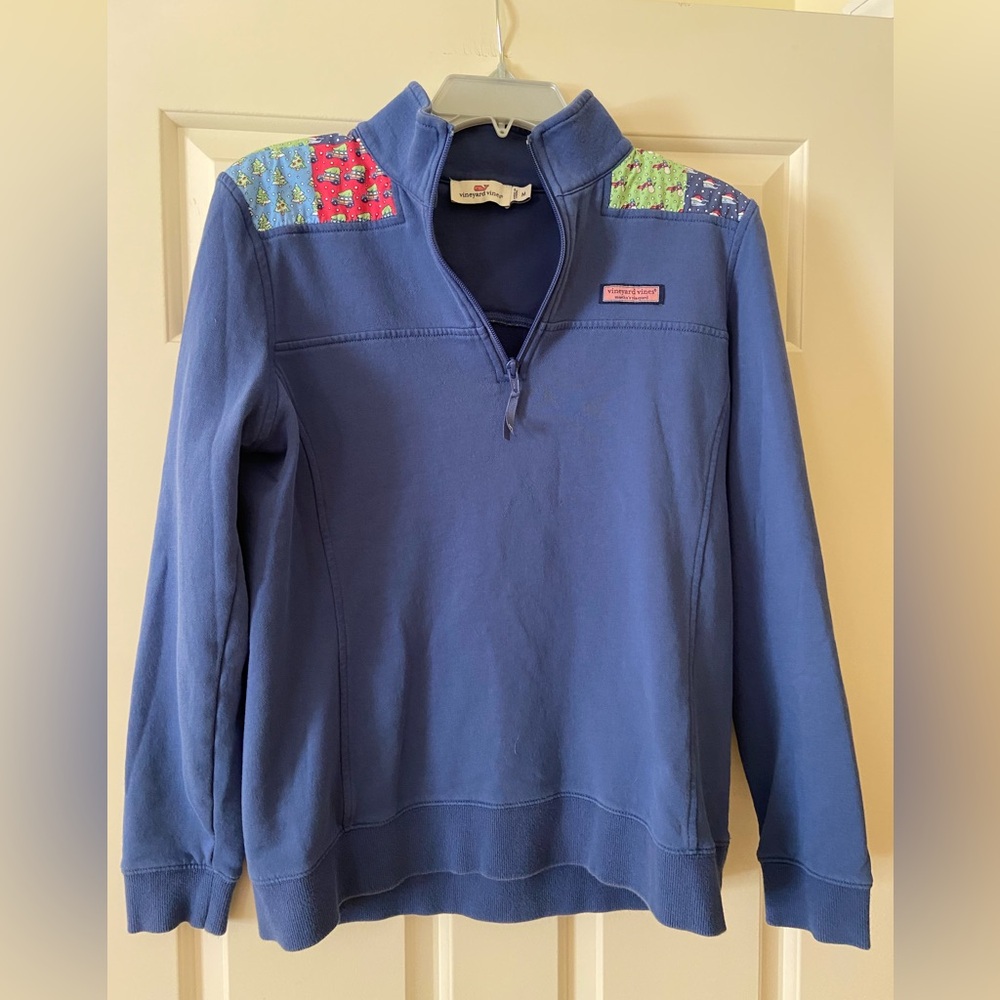 Shep shirt quarter zip Christmas themed